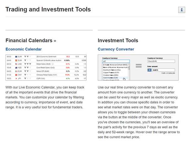 Investing com trading tools
